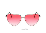 Retro Big Heart Sunglasses Women