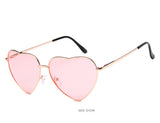 Retro Big Heart Sunglasses Women