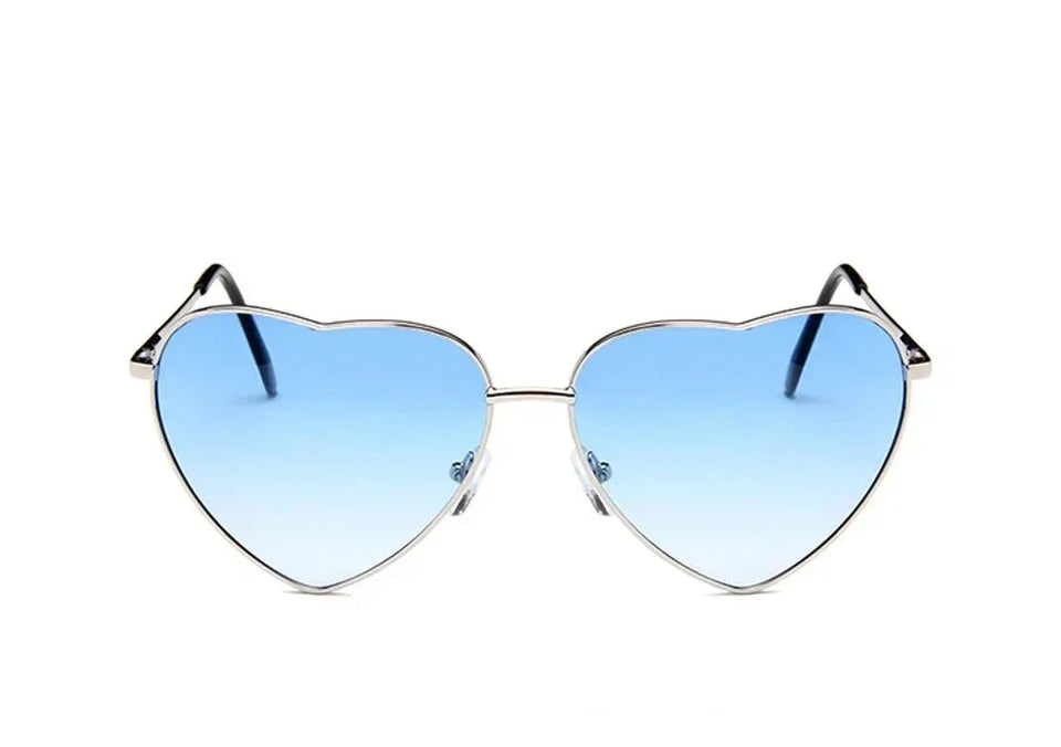 Retro Big Heart Sunglasses Women