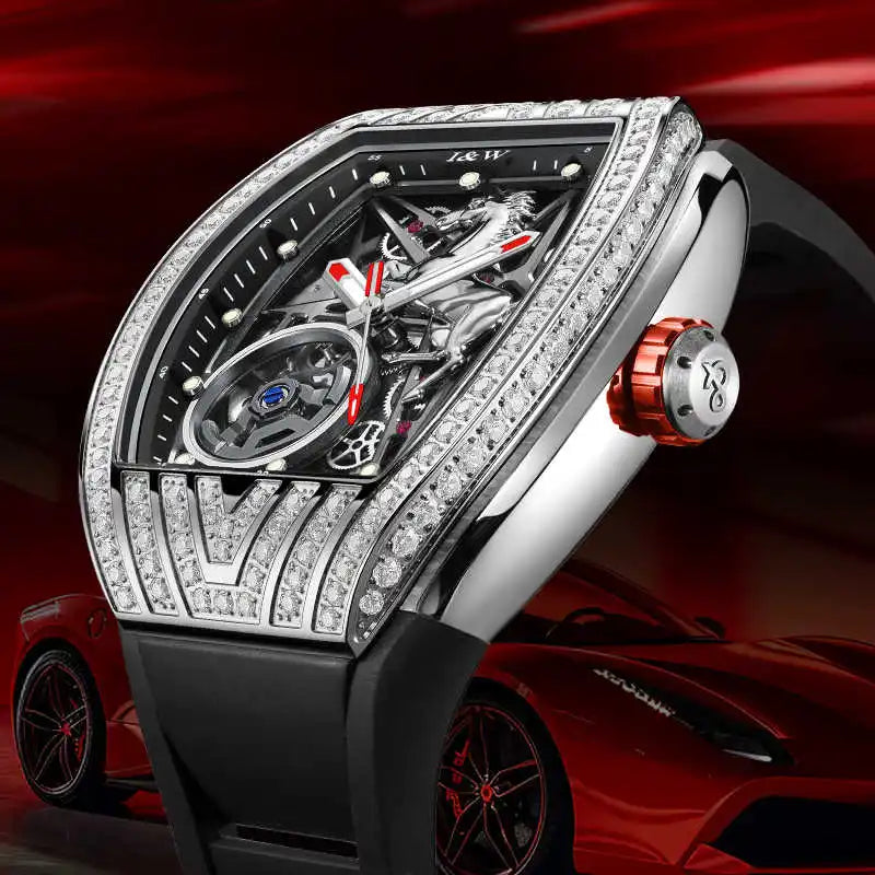 High-End Fashion Skeleton Mechanical Watch