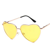 Retro Big Heart Sunglasses Women