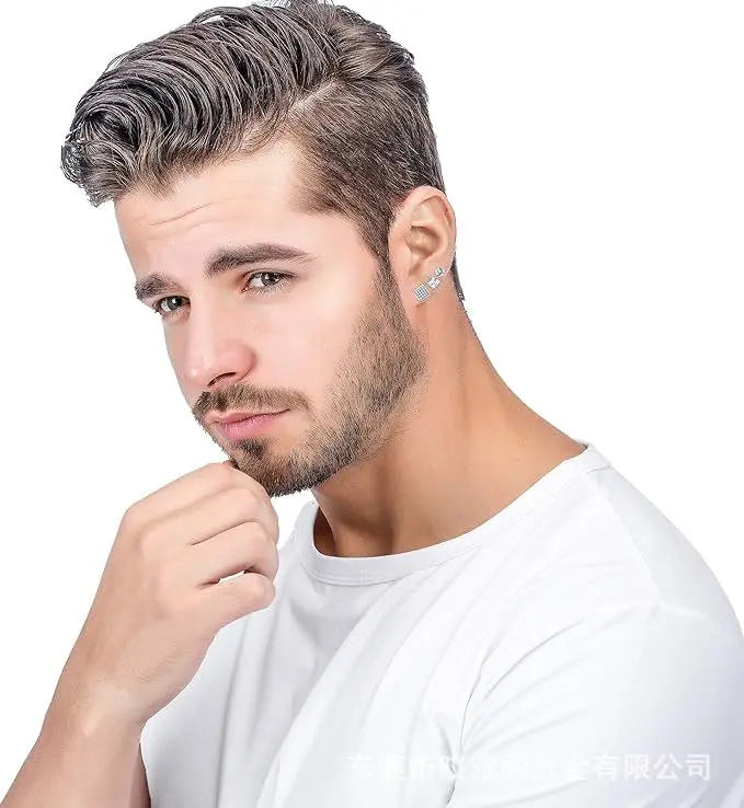 1pairs 6mm Fashion Earrings for Men and Women