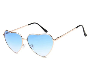 Retro Big Heart Sunglasses Women