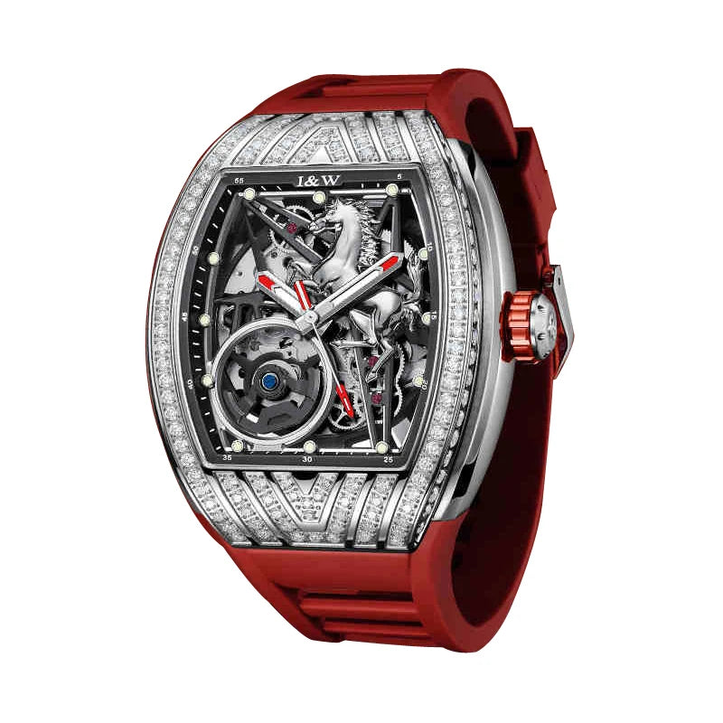 High-End Fashion Skeleton Mechanical Watch