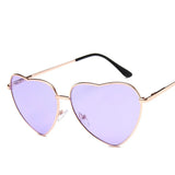 Retro Big Heart Sunglasses Women