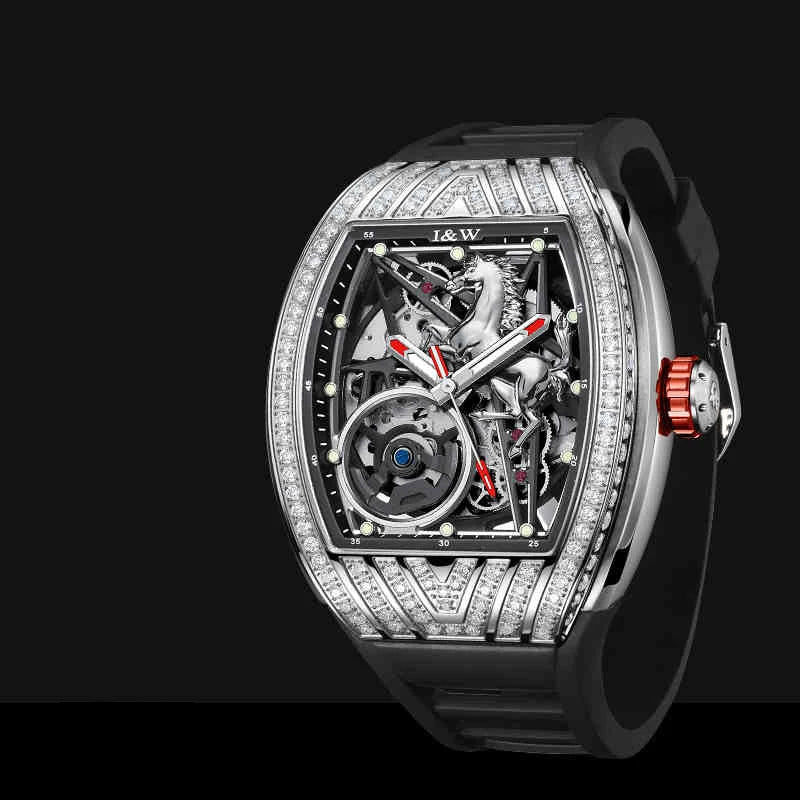 High-End Fashion Skeleton Mechanical Watch