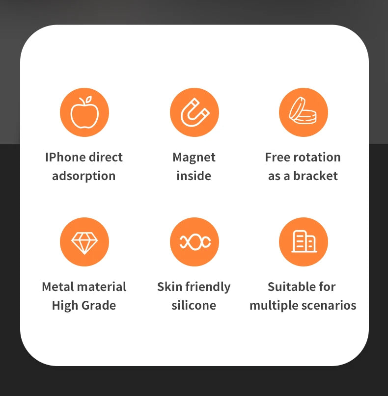 New Magnetic Cellphone Ring Holder for Mag Safe