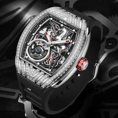 High-End Fashion Skeleton Mechanical Watch