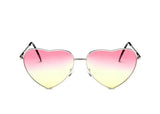 Retro Big Heart Sunglasses Women