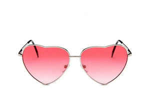 Retro Big Heart Sunglasses Women