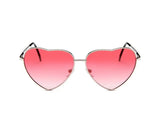 Retro Big Heart Sunglasses Women