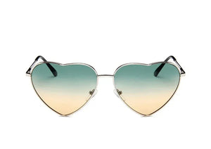 Retro Big Heart Sunglasses Women