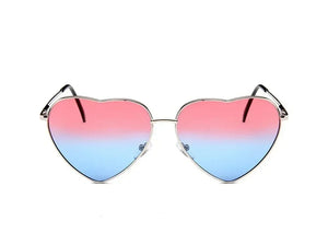 Retro Big Heart Sunglasses Women