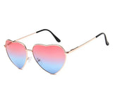 Retro Big Heart Sunglasses Women